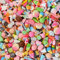 Halloluck 50 Stück niedliche Schleim-Charms Ostern DIY Handwerk Herstellung Harz Schmuck Making Kit, Harz Flatback Schleim Perlen Herstellung Zubehör für DIY Scrapbooking Handwerk (Eiscreme)