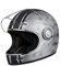 ORIGINE Full Face Integral Motorradhelm Vintage Retro Style Fiberglas Crash Helm ECE(Custom Silver,L)