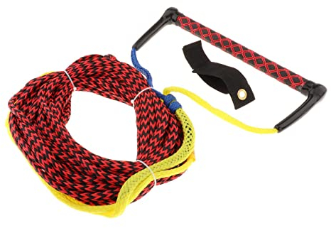 75ft Ski Genouillère Flottant Corde de Surf Flottant Wakeboard Trempe Wakesurf Corde Eau Sport Accessoires, Rouge