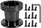 Auto Lenkradnabe Adapter, 2 Farben 3 Zoll Universal Auto Lenkradnabe Aluminium Spacer Lenkradnabe Adapter Kit(Schwarz)