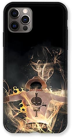 Cokitec Manga One Piece Ace Case for iPhone 13 Mini (5.4 inch) - Black