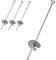 4X Erdanker Sturmsicherung 60 cm lang - Stahl Anker - Bodenanker für Zelte, Spielgeräte, Slackline