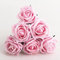 Italian Options Colourfast Artificial Foam Rose Flowers Wedding Bouquet, 5cm, Pink