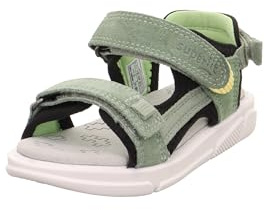 Superfit Jungen Pixie Sandale, Hellgrün Schwarz 7500, 35 EU