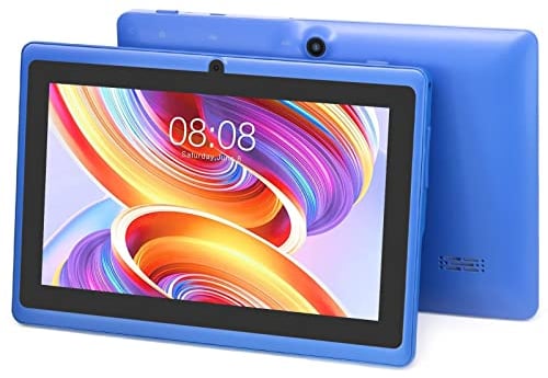 TopLuck 7 inch tablet, Android tablet, 1GB RAM, 8GB ROM, Quad Core Processor, 1024 x 600 IPS Screen, Dual Camera, 2500mAh, Wi-Fi, Bluetooth, GPS, Blue