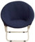 HANASE 1PC Round Saucer Chair Cover Spandex Chair Cover Moon Sauce Chair Protector Round Camping Chair Covers,Navy