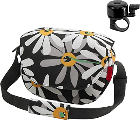 Rixen & Kaul Fahrrad Lenkertasche Schultertasche Umhängetasche FunBag Margarite inkl. Fahrradklingel