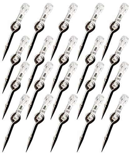 SunaOmni Köder Spike Karpfen Angelhaken Sting Pin mit Widerhaken Gummi Mais Ronnie Hair Rig Karpfenangelhaken Karpfenangeln Köder Spike Karpfenangeln Zubehör 20 STÜCKE