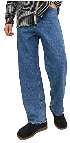 JACK & JONES Herren Jeans JJIALEX JJORIGINAL SBD 304 - Baggy Fit - Blue Denim, Größe:27W / 30L, Farbvariante:Blue Denim 12236082