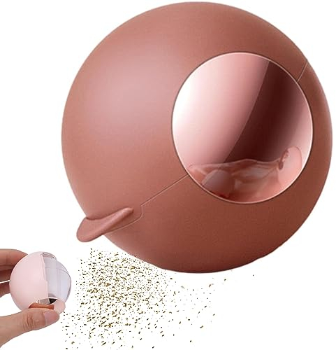 Sticky Roller Ball - Waschbarer, wiederverwendbarer Fussel-Rollerball, tragbarer, multifunktionaler Mini-Fusselentferner für Tierhaare, Reisen, Zuhause, Auto (Soja-Rosengold)