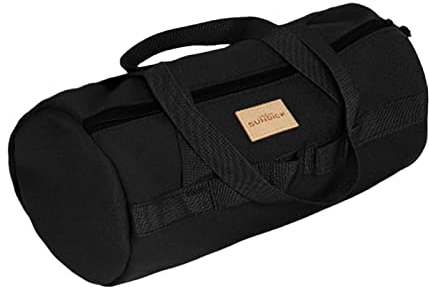 Harilla Tasche für Zeltnägel, Zeltheringe, Aufbewahrungstasche, Organizer, langlebige Tragetasche, Werkzeug-Aufbewahrungstasche, Taschen mit großer Kapazität, Schwarz 35 × 15cm