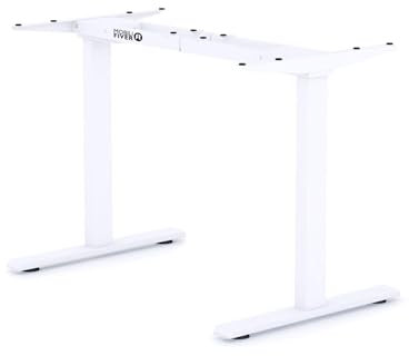 MOBILI FIVER, Festes Tischgestell Clara für Schreibtisch, Weiß