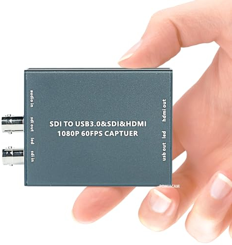 SDI-zu-USB-Captuer-Karte USB 3.0 1080P 60fps YUY2 synchroner SDI-HDMI-Loopout-Ausgang SDI-Eingang/HDMI-Audio-Video-Captuer-Karte für Windows, Linux, OS Game Streaming Videoaufzeichnung