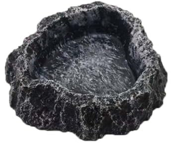 HDONONGYIRO Gamelle à Eau pour Reptiles et Animaux domestiques - Gamelle pour Nourriture pour Reptiles - Gamelle en résine Durable pour lézard - pour Tortue, lézard, caméléon, Gecko