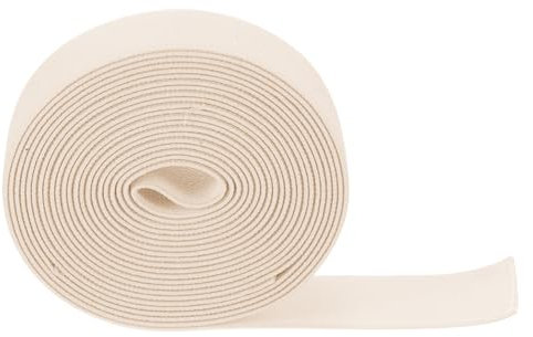 QUARKZMAN 5 Stück Gummiband 50mm Breite Gummibänder Nähen 5 Meter Lang, Hosengummi Elastisches Band Flachgestricktes Rubber Gummilitze für DIY-Projekte Kunsthandwerk Stoffe, Khaki