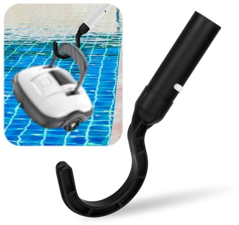 Haken für Alle Poolroboter, Zubehörhaken Poolhaken für Stangen Passend für Poolroboter-Staubsauger auch Kabellos Über dem Boden und Unter Wasser zur Befestigung an Teleskopstangen