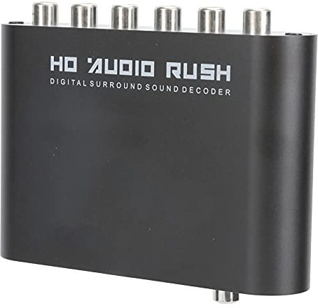 Dts AC-3 Audio Decoder für Heimkino,ABS,5.1ch | Wandelt Optische Und Koaxiale Signale in Analoges 5.1ch Audio Um,Signal Rausch Verhältnis 120db,Frequenzgang 20hz to 20khz