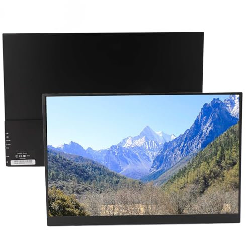 Annadue Monitor Portatile da 18 2,5K, Monitor Portatile Esterno per Laptop con Pannello IPS, Risoluzione 2560x1600, Gamma Colori SRGB, Montaggio VESA, Doppie Porte USB‑C