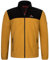 Höhenhorn Badus - Giacca in pile da uomo in micropile Full Zip Troyer Outdoor Trekking, Giallo senape/Nero, S