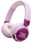 JBL Junior 320 BT, Kabellose On-Ear Bluetooth-Kopfhörer mit eingebautem Mikrofon für Kinder, 50 h Wiedergabe, Safe Sound, geringer Lautstärke, einfacher Bedienung und Sticker-Set, Lila