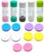 VEHYEGOI 5-Piece Double-Ended Clear Contact Lens Case and 5-Piece Colored Contact Lens Case, Portable Contact Lens Storage Box, Contact Lens Accessories
