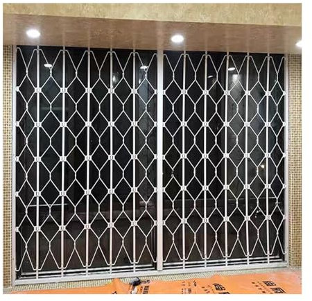 LVLDAWA Porte Sécurité Rétractable Aluminium pour Balcon, Fenêtre Pliante Pousser À Tirer pour L'extérieur Maison, Balustrade Sécurité Antivol Baie Vitrée Balcon Hôtel(43.3 x39.4in)