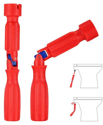 WUSJCOF Chiave di Montaggio per la Seduta del Wc con giunto, Universale, Riparazione Del Sedile Del WC, Chiave Montaggio Sedile WC, Asse WC, Asse Water, Sedile WC Universale 10/13/17 mm (Rosso)