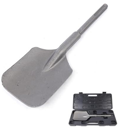 Charocean SDS Max Chisel Bits, 5-Pit Spade for Concrete, Stone & Clay Breaker, High-Quality 40Cr Chromium Steel, Durable Masonry & Garden Spade Bit for Electric Pick Shovel