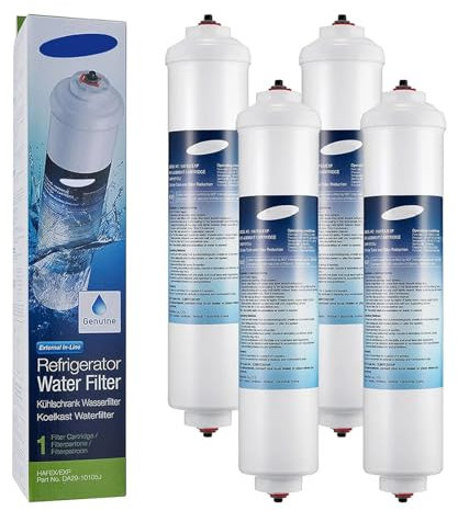 Filtre À Eau For Réfrigérateur, Compatible Avec Samsung (DA29-10105J, WSF-100, Aqua-Pure Plus), Compatible Avec LG (5231JA2010B, GE GXRTQR), Filtre À Eau DA29-10105J(4pcs)