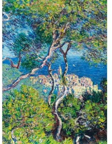 Museums & Galleries Birthday or All-Occasion Card - ''Bordighera' by Claude Monet - Blank Inside - For Men or Women - Artistic Mediterranean Scene Greeting Card