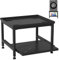 Fiqops Waschmaschinen Untergestell 45cm Hoch, Höhenverstellbar,Tragkraft 200kg,Mit Ausziehbarer Ablage,Anti-Vibration,Sockel für Trockner, Kühlschrank, Waschmaschine,Schwarz