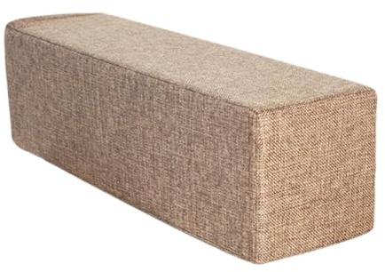 FytStycale Sofa-Armlehnenkissen, Lesekissen für Bett und Sofa, Keilkissen, Lendenkissen, Sofa-Armlehne, rechteckiges Sofakissen mit waschbarem Bezug für Sessel, Armlehne, Kopfteil, Braun