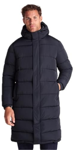 TOG24 Langrick Mens Quilted Padded Coat, Zip Recycled Wind Insulation Hood | 100% Polyamide, Jacket, Breathable, Insulated, Moisture-wicking, Layering, Winter, Outdoors