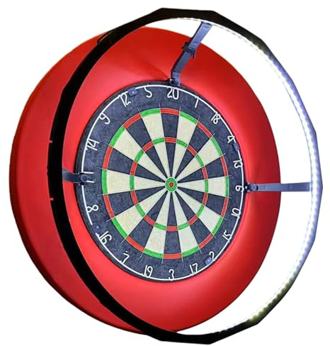 Dartboard Lighting System, Dart Beleuchtung, LED Dartscheibe Surround Ring Light, Dartboard Beleuchtung, Professionell Dartscheiben LED Beleuchtungssystem für Dartscheiben Turniere und Training