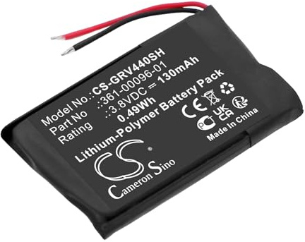 TCTK Akku 130mAh Kompatibel mit [Garmin] vivoactive 4S 40mm Ersetzt 361-00096-01