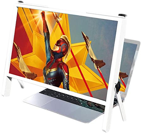 22-Zoll-Laptop-Bildschirmlupe, kompatibel mit Laptops, iPads, Mobiltelefonen(Wit)