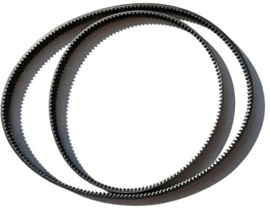 2-teiliger Brotmaschinenriemen, Kompatibel For AFK, Modelle BM3 BME3 BME600(S) – Antriebsriemen-Ersatzset For BM-3 BME-3