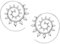 81stgeneration Frauen .925 Sterling Silber 35 mm Boho Indisch Design Spiral Einfädler Ohrringe
