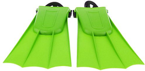 CUTICATE Kinder Erwachsene Silikon Flossen für Schwimmtraining Schwimmflossen Kurze Trainingsflossen Taucherflossen - Grün, 40-44