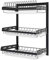 Rubyu Escurreplatos 2/3 Estantes, Escurridor de Acero Inoxidable, Estante para Platos Escurridor de Cocina, Palillos, Cuchillos, Soporte para Tabla de Cortar, Estante de Pared Caja de Almacenamiento