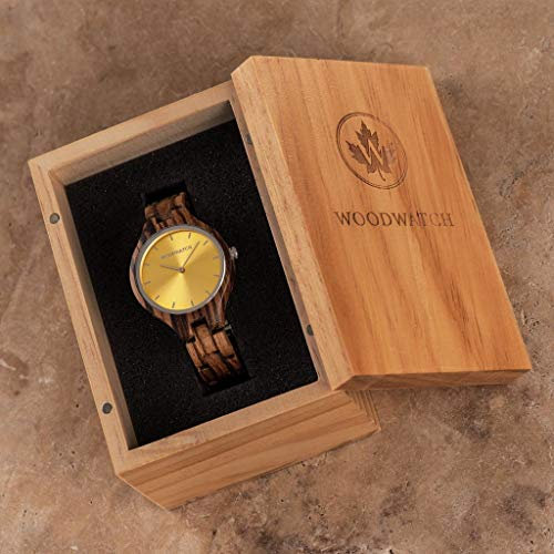 WoodWatch Lucent Sky | Holzuhren für Damen - Armbanduhr Holz Damen Premium | Wood Watch for Woman | umweltfreundliches Produkt, wir Pflanzen 1 Baum für Jede Uhr