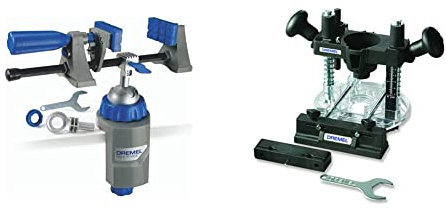 Dremel 2500Ja Multi-Vise 2500 Complemento Morsa 3-In-1-Morsa Fissa, Morsetto Non Integrato E Supporto Utensile & 335 Complemento Per Fresare A Tuffo, Fresatrice Verticale