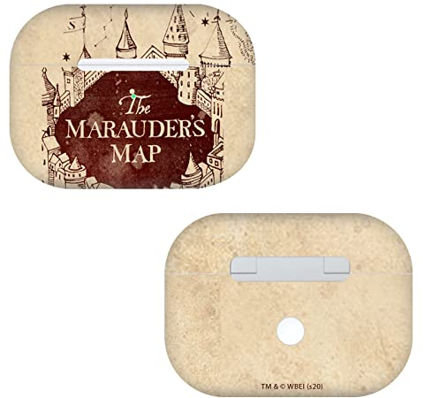 Head Case Designs Offizielle Harry Potter Marauder's Map Prisoner of Azkaban VII Vinyl Haut Aufkleber Abziehbild Abdeckung kompatibel mit Apple AirPods Pro