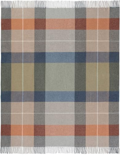 biederlack Plaid Quito Wolle dunkelgrün Größe 130x170 cm