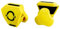 O Shield Football Visor Clip, Suitable with Any Kinds of Football Helmet Visor, High Impact Absorbing Ability, Less Distortion, Youth and Adult are Available for Use, Yellow