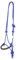 USG 15050024 Knotenhalfter, umflochtener Nasenriemen mit Glitzersteinchen, Royalblau, Vollblut/Warmblut