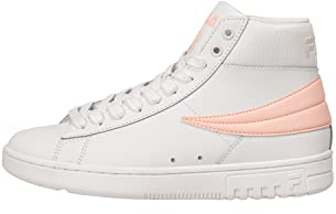 FILA Highflyer L Mid Wmn, Scarpe da Ginnastica Donna, White Pale Rosette, 39 EU Stretta