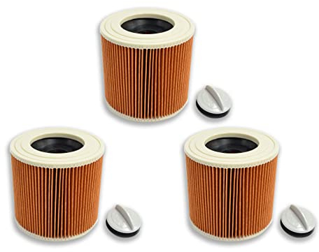 PUREBURG Ersatz Patronenfilter kompatibel mit Kärcher WD2, WD3, WD3 Premium, MV3, WD3 P SE – Modelle 4001, 4002-3er Set