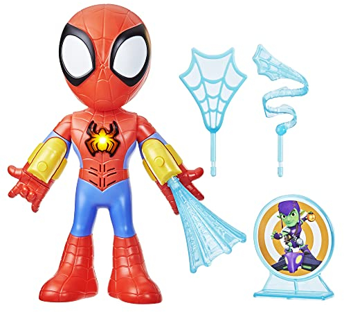SPIDEY AND HIS AMAZING FRIENDS Marvel Electronic Suit Up Spidey Toy for Kids, Interactive Spider-Man Action Figure