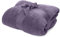Lumaland Kuscheldecke 150x200cm aus herrlich kuscheligem 100% Coral Fleece | Warme & atmungsaktive Sofadecke aus besonders weichen Fasern zum Entspannen drinnen oder draussen [Violett]